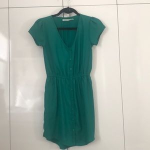 Urban Outfitters Green cinched waist dress
